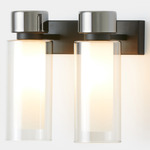 Osman Wall Sconce - Matte Black / Black Chrome / Clear