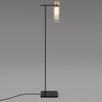 Osman Floor Lamp - Matte Black / Brushed Brass / Clear