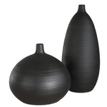 Bower Vase - Set of 2 - Black