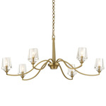 Barcelona Chandelier - Brass / Clear