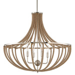 Lovelock Chandelier - Polished Nickel / Natural