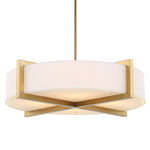 Cresson Pendant - Brushed Brass / Faux Alabaster