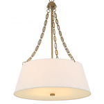 Andalucia Pendant - Matte Gold / White