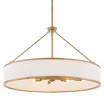 Algiers Pendant - Soft Gold / White