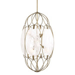 Valencia Pendant - Gold / White