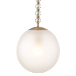 Ripple Pendant - Brass / Frost