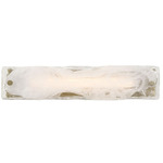 Taffy Wall Light - Brass / Frost