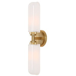 Wellsville Wall Light - Brass / Frost Wellsville Wall Light - Brass / Frost