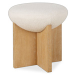 Lainie Accent Stool - Oak / White