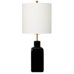 Anderson Table Lamp - Black / White Linen