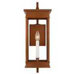 Cupertino Outdoor Bracket Wall Sconce - Natural Copper / Clear