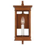 Cupertino Outdoor Bracket Wall Sconce - Natural Copper / Clear