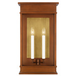 Cupertino Outdoor Wall Sconce - Natural Copper / Clear