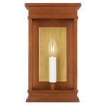 Cupertino Outdoor Wall Sconce - Natural Copper / Clear