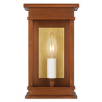 Cupertino Outdoor Wall Sconce - Natural Copper / Clear