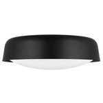 Draper Ceiling Flush Light - Midnight Black / Milk