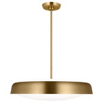Draper XL Pendant - Burnished Brass / Milk