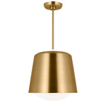 Draper Pendant - Burnished Brass / Milk