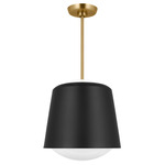 Draper Pendant - Midnight Black / Milk