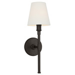 Perth Wall Sconce - Aged Iron / White Linen