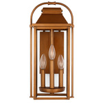 Wellsworth Outdoor Wall Sconce - Natural Copper / Clear