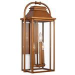 Wellsworth Outdoor Wall Sconce - Natural Copper / Clear