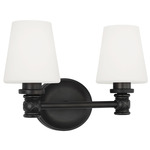 Xavierre Bathroom Vanity Light - Aged Iron / Opal Etched