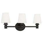 Xavierre Bathroom Vanity Light - Aged Iron / Opal Etched