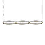 Jeff SP2 Linear Pendant - Matte Gold / Crystal Jeff SP2 Linear Pendant - Matte Gold / Crystal