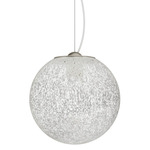 Rina LED Pendant - Matte Steel / White