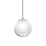 Puppet LED Pendant - Glossy Chrome / White
