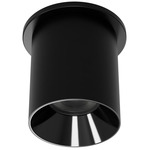 Zoron Round Color-Select Ceiling Light - Black / Black / Clear