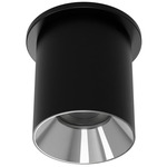 Zoron Round Color-Select Ceiling Light - Black / Chrome / Clear
