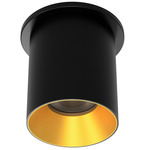 Zoron Round Color-Select Ceiling Light - Black / Gold / Clear