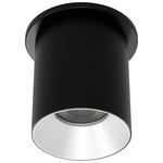 Zoron Round Color-Select Ceiling Light - Black / Haze / Clear