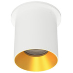Zoron Round Color-Select Ceiling Light - White / Gold / Clear