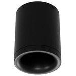 Zoron Round Color-Select Ceiling Light - Arc Black / Clear