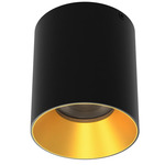 Zoron Round Color-Select Ceiling Light - Black / Gold / Clear