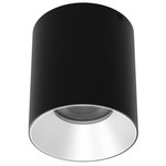 Zoron Round Color-Select Ceiling Light - Black / Haze / Clear