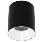 Zoron Round Color-Select Ceiling Light - Black / White / Clear