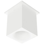 Zoron Square Color-Select Ceiling Light - Arc White / Clear