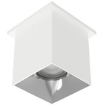 Zoron Square Color-Select Ceiling Light - White / Chrome / Clear