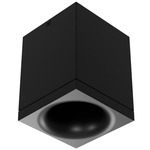 Zoron Square Color-Select Ceiling Light - Arc Black / Clear