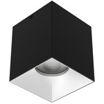 Zoron Square Color-Select Ceiling Light - Black / Haze / Clear