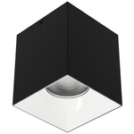 Zoron Square Color-Select Ceiling Light - Black / White / Clear