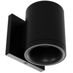 Zoron Round Color-Select Wall Light - Arc Black / Clear