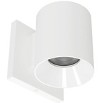 Zoron Round Color-Select Wall Light - White / White / Clear
