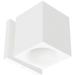 Zoron Square Color-Select Wall Light - Arc White / Clear