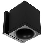 Zoron Square Color-Select Wall Light - Arc Black / Clear