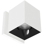 Zoron Square Color-Select Wall Light - White / Black / Clear